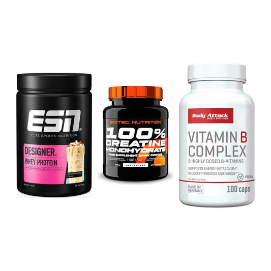 Einsteiger-Set: ESN Designer + Scitec Creatine + Body Attack – alle enthaltenen Artikel