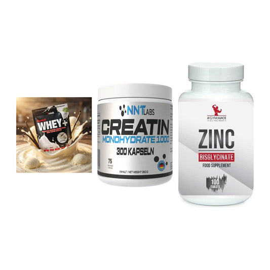 Einsteiger-Set: Sinob Honest + NNT Creatin 1000 + #GYMJUICE ZINC – alle enthaltenen Artikel