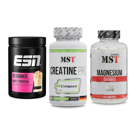 Einsteiger-Set: ESN Designer + MST Creatine Pro + MST Magnesium – alle enthaltenen Artikel