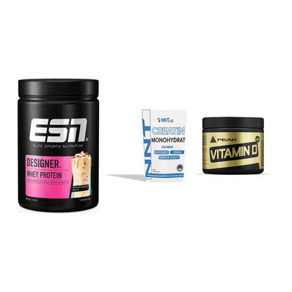 Einsteiger-Set: ESN Designer + NNT Creatin + Peak Vitamin D – alle enthaltenen Artikel
