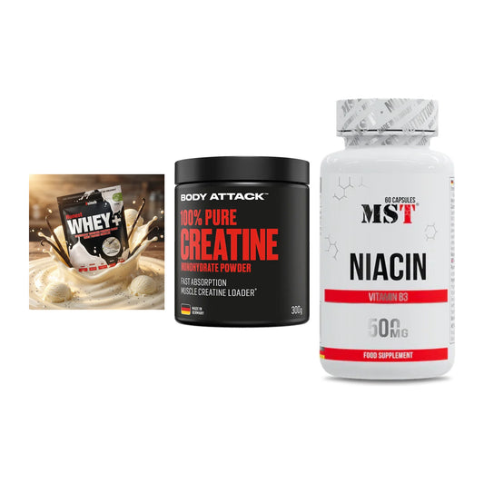 Einsteiger-Set: Sinob Honest + Body Attack 100% + MST Niacin – alle enthaltenen Artikel