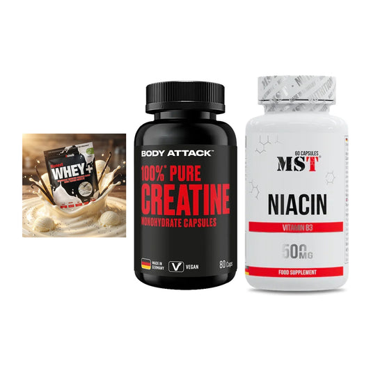 Einsteiger-Set: Sinob Honest + Body Attack 100% + MST Niacin – alle enthaltenen Artikel