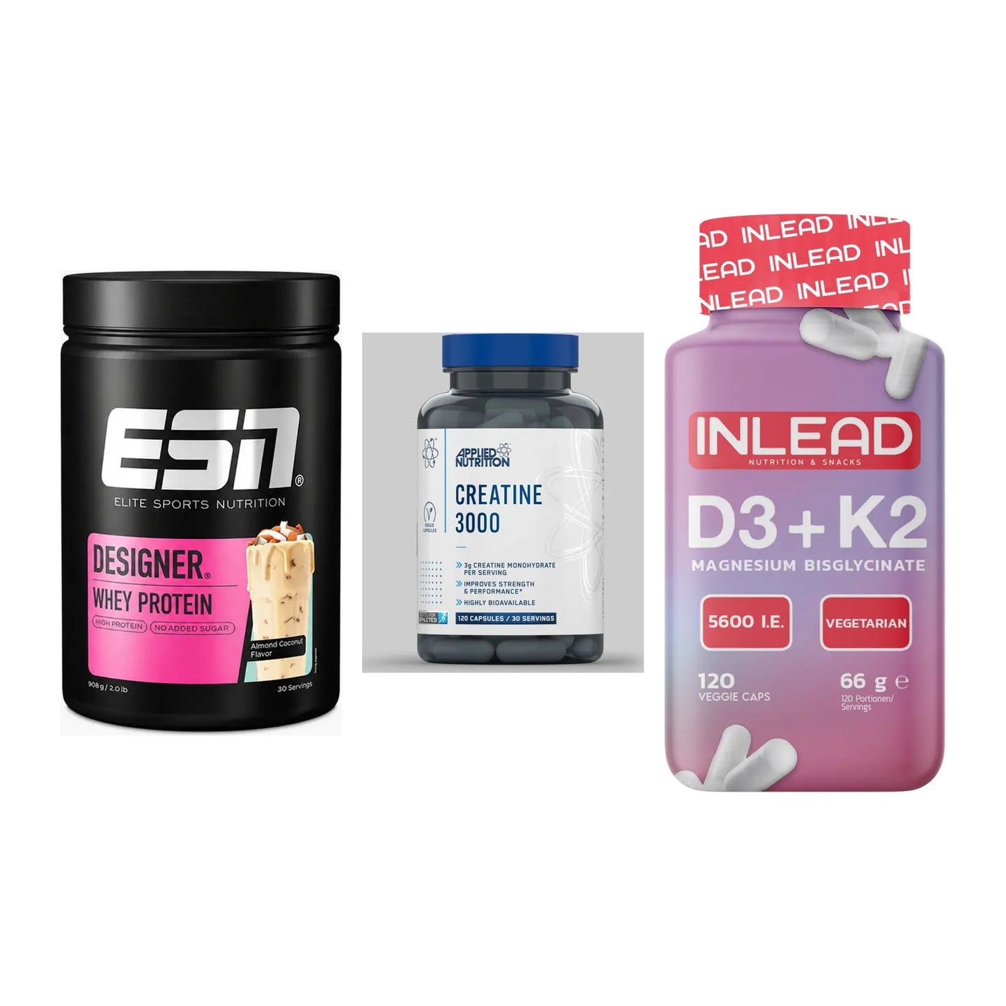 Einsteiger-Set: ESN Designer + Applied Nutritio + INLEAD Vitamin – alle enthaltenen Artikel
