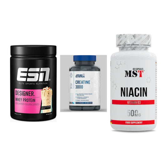 Einsteiger-Set: ESN Designer + Applied Nutritio + MST Niacin – alle enthaltenen Artikel