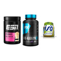 Einsteiger-Set: ESN Designer Whey + EFX Kre-Alkalyn + Olimp Iso Plus – alle enthaltenen Artikel