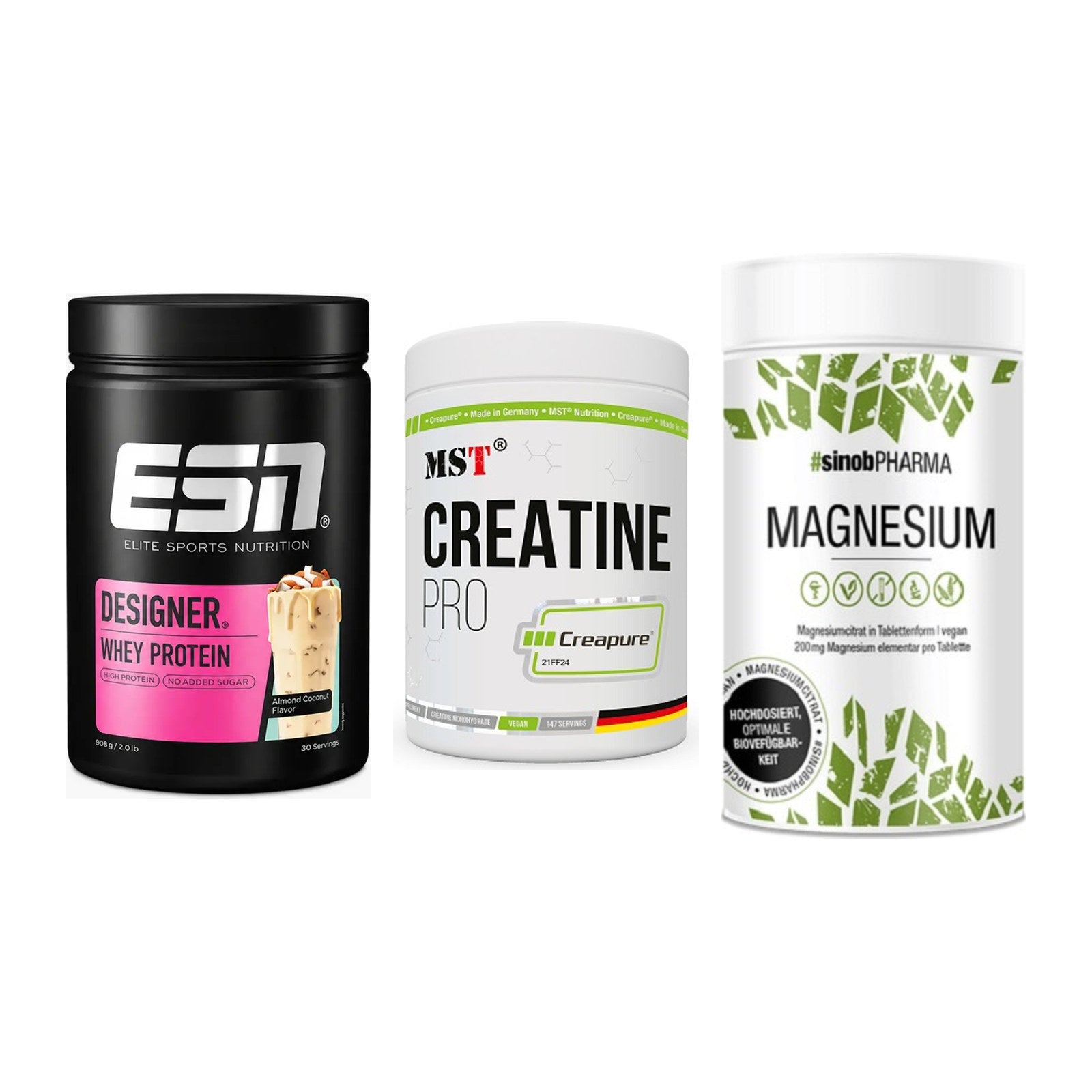 Einsteiger-Set: ESN Designer + MST Creatin Pro + Sinob Magnesium – alle enthaltenen Artikel