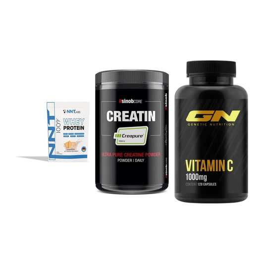 Einsteiger-Set: NNT Whey + Sinob Creatin + GN Vitamin C – alle enthaltenen Artikel