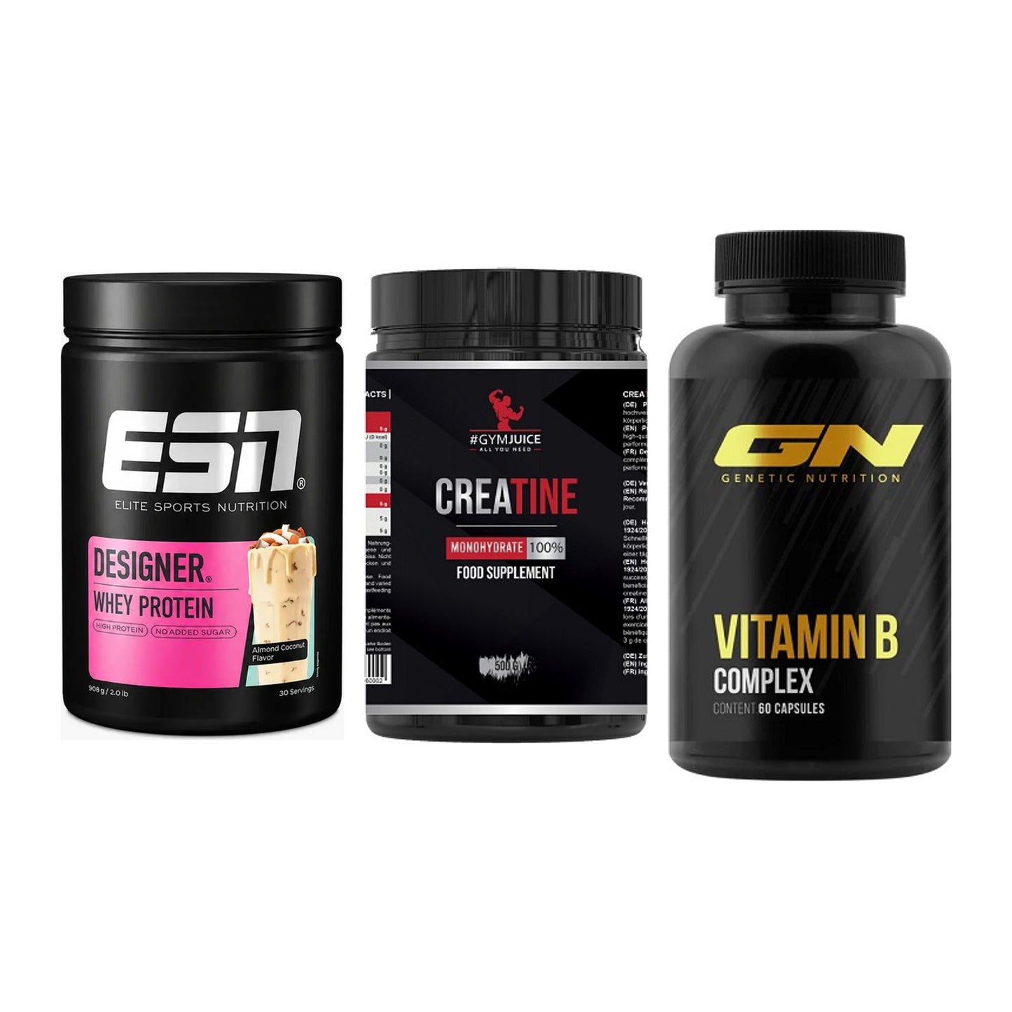 Einsteiger-Set: ESN Designer + #GYMJUICE + GN Vitamin – alle enthaltenen Artikel