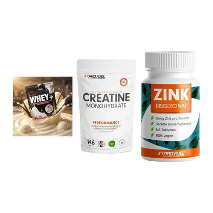 Einsteiger-Set: Sinob Honest + ProFuel Creatine + ProFuel Zink – alle enthaltenen Artikel