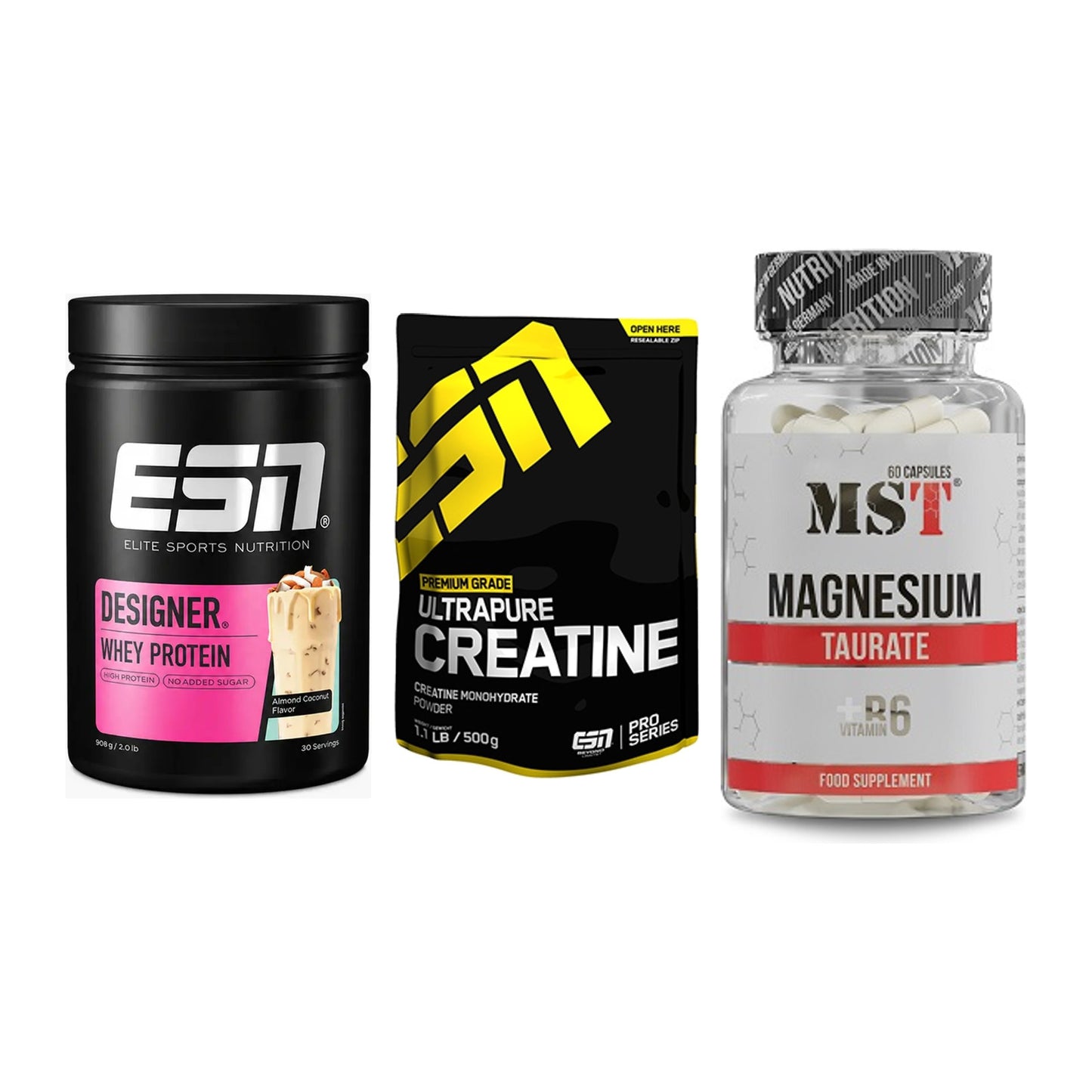 Einsteiger-Set: ESN Designer + ESN Ultrapure + MST Magnesium – alle enthaltenen Artikel