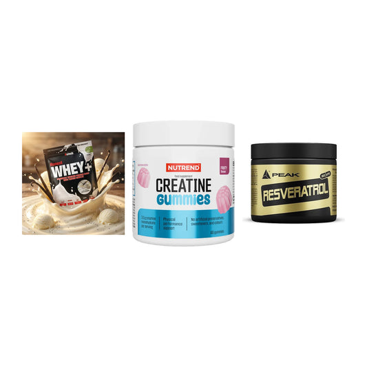 Einsteiger-Set: Sinob Honest + Nutrend Creatine + Peak Resveratrol – alle enthaltenen Artikel