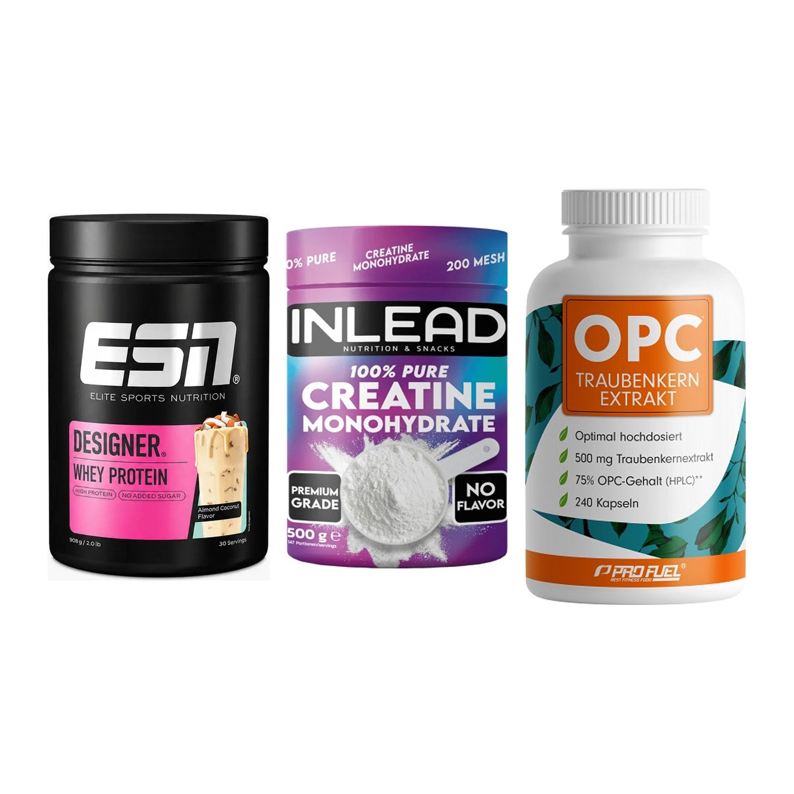 Einsteiger-Set: ESN Designer + INLEAD Creatine + ProFuel OPC – alle enthaltenen Artikel
