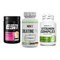 Einsteiger-Set: ESN Designer + MST Creatine Pro + BioTech Vitamin – alle enthaltenen Artikel