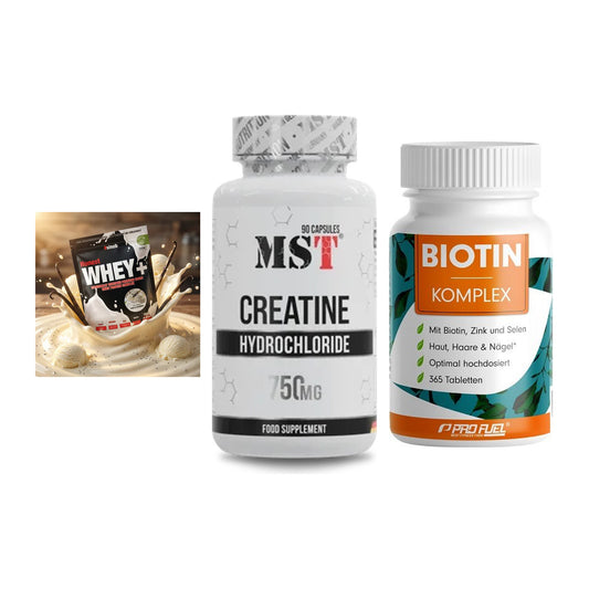 Einsteiger-Set: Sinob Honest + MST Creatin HCL + ProFuel BIOTIN – alle enthaltenen Artikel