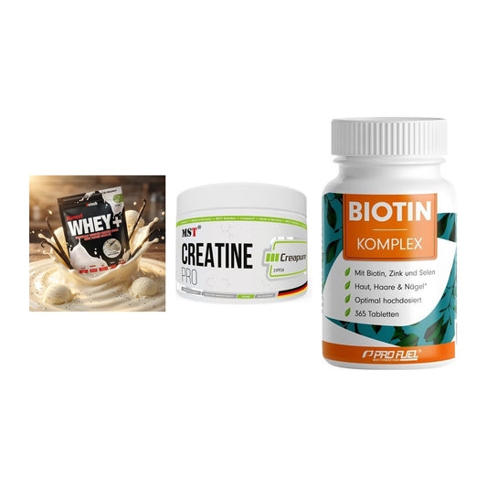 Einsteiger-Set: Sinob Honest + MST Creatin Pro + ProFuel BIOTIN – alle enthaltenen Artikel