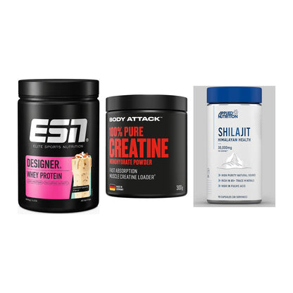 Einsteiger-Set: ESN Designer + Body Attack 100% + Applied Nutritio – alle enthaltenen Artikel