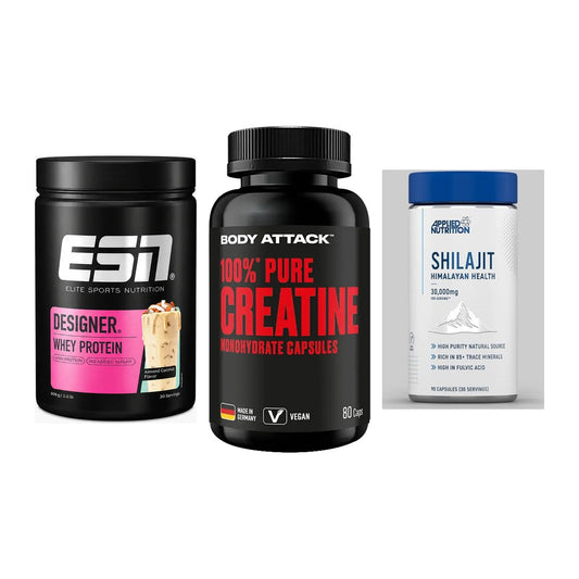 Einsteiger-Set: ESN Designer + Body Attack 100% + Applied Nutritio – alle enthaltenen Artikel