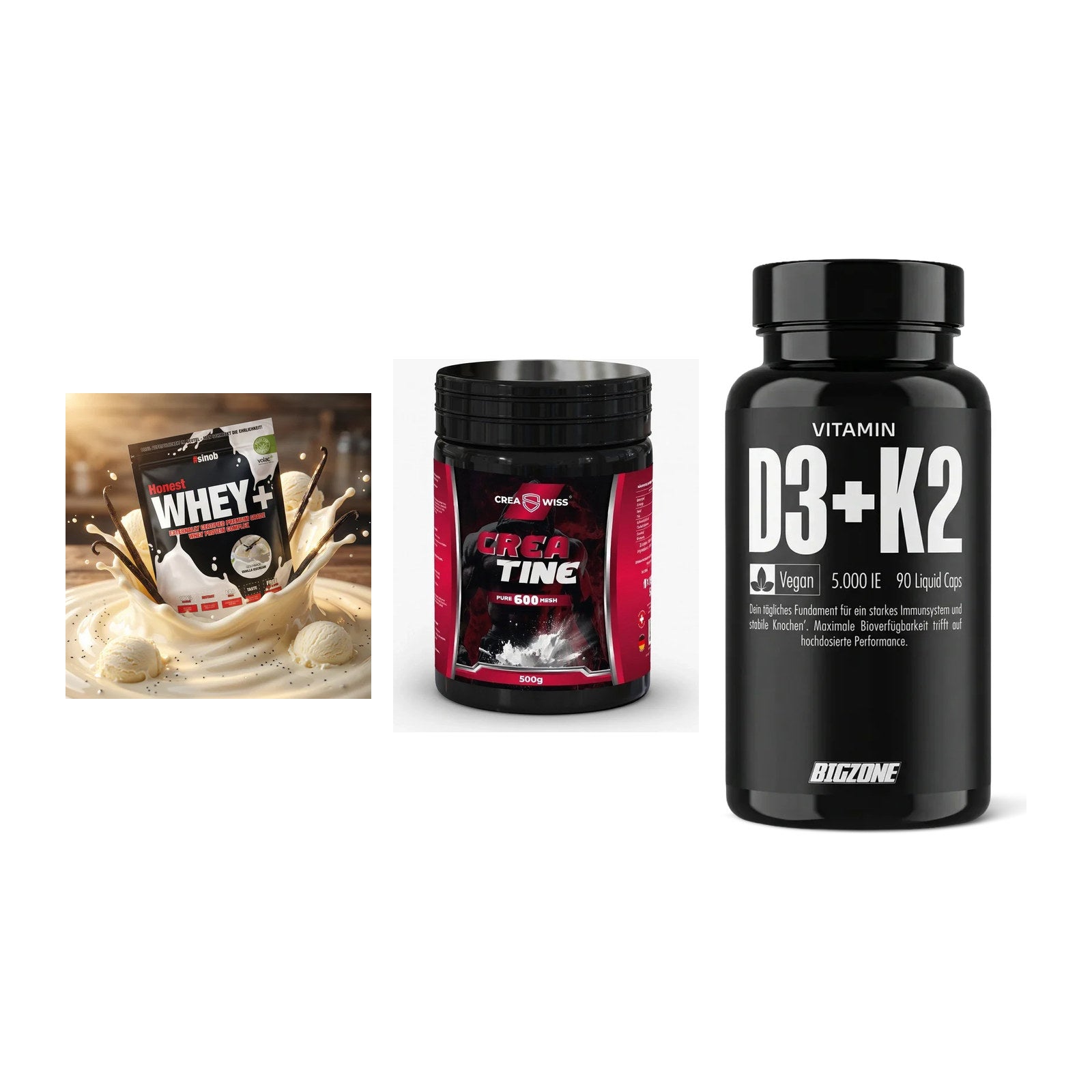 Einsteiger-Set: Sinob Honest + CREASWISS + Big Zone Vitamin – alle enthaltenen Artikel