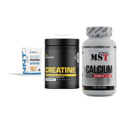Einsteiger-Set: NNT Whey + Dedicated + MST Calcium – alle enthaltenen Artikel