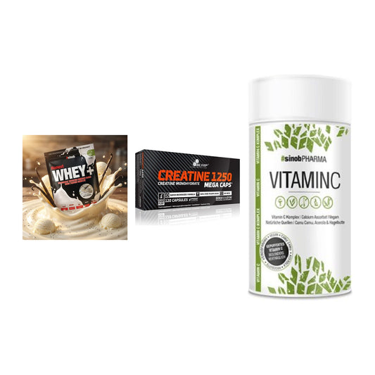 Einsteiger-Set: Sinob Honest + Olimp Creatine + Sinob Vitamin C – alle enthaltenen Artikel