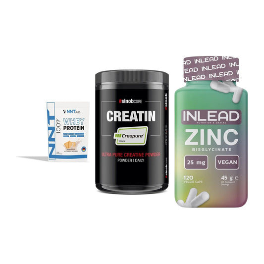 Einsteiger-Set: NNT Whey + Sinob Creatin + INLEAD Zink – alle enthaltenen Artikel