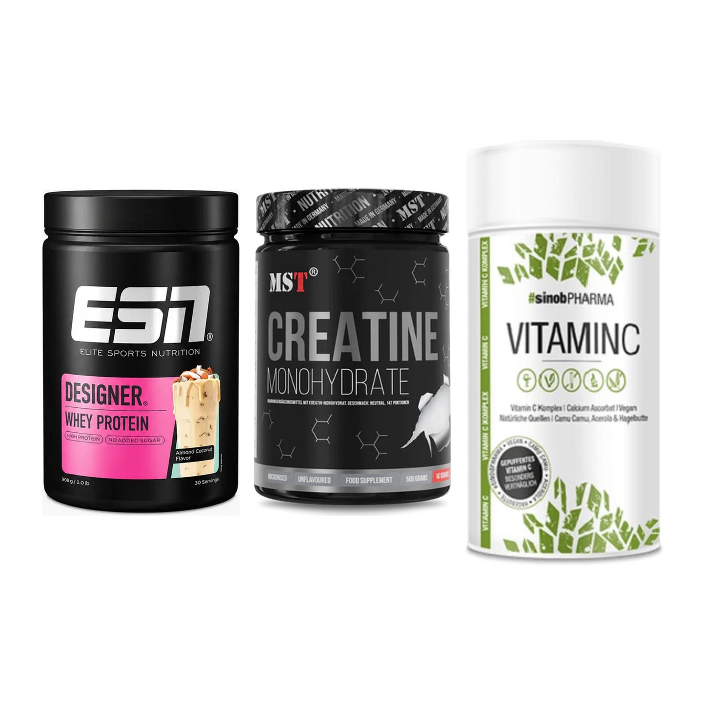 Einsteiger-Set: ESN Designer + MST Creatin + Sinob Vitamin C – alle enthaltenen Artikel