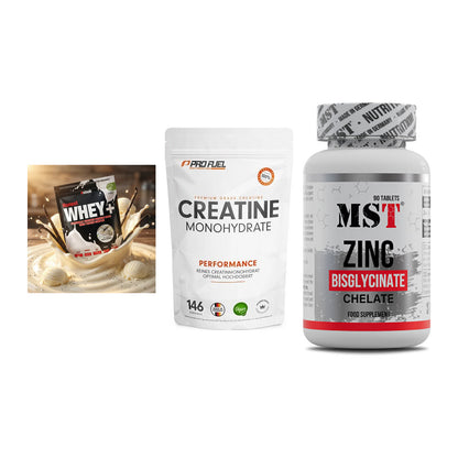 Einsteiger-Set: Sinob Honest + ProFuel Creatine + MST Zinc Chelate – alle enthaltenen Artikel