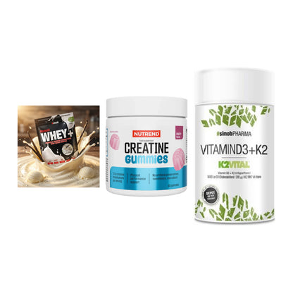 Einsteiger-Set: Sinob Honest + Nutrend Creatine + Sinob Vitamin D3 – alle enthaltenen Artikel