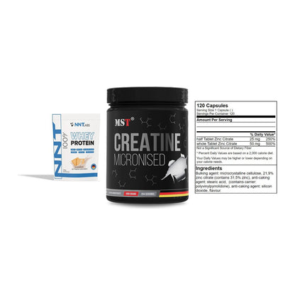 Einsteiger-Set: NNT Whey + MST Creatin + GN Zinc Citrate – alle enthaltenen Artikel