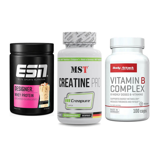 Einsteiger-Set: ESN Designer + MST Creatine Pro + Body Attack – alle enthaltenen Artikel