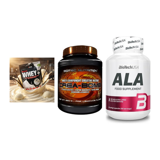 Einsteiger-Set: Sinob Honest + Scitec Crea-Bomb + BioTech ALA – alle enthaltenen Artikel