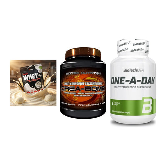 Einsteiger-Set: Sinob Honest + Scitec Crea-Bomb + BioTech One A – alle enthaltenen Artikel