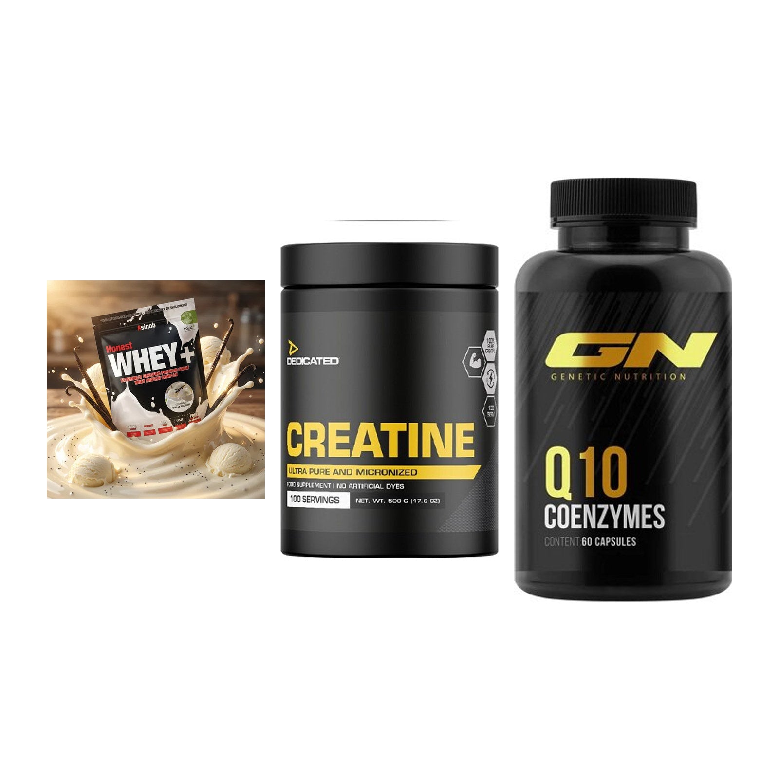 Einsteiger-Set: Sinob Honest + Dedicated + GN Q10 Health – alle enthaltenen Artikel