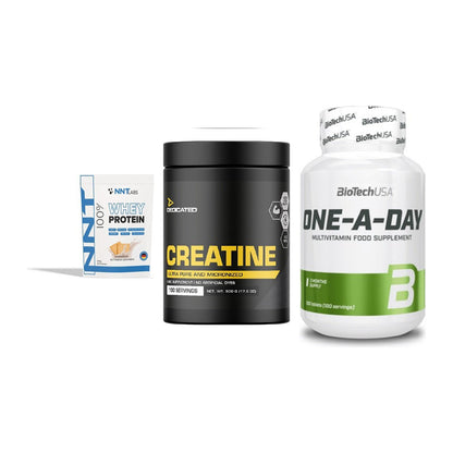 Einsteiger-Set: NNT Whey + Dedicated + BioTech One A – alle enthaltenen Artikel