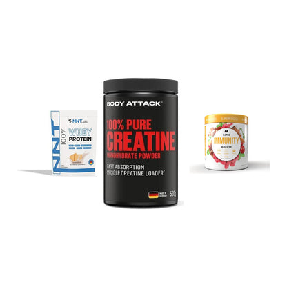 Einsteiger-Set: NNT Whey + Body Attack 100% + FA Nutrition – alle enthaltenen Artikel