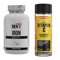 Eisen & Vitamin C: MST Iron Bisglycinate120 + Nutrend Vitamin C 1000 – alle enthaltenen Artikel