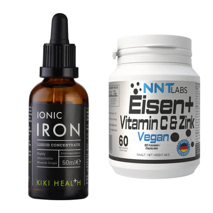 Eisen & Vitamin C: KIKI Health Liquid Iron + NNT Eisen + Vitamin C – alle enthaltenen Artikel