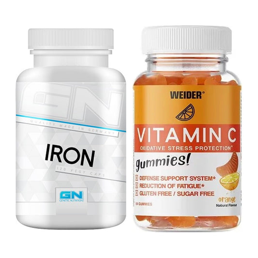 Eisen & Vitamin C: GN Iron / Eisen Health + Weider Vitamin C Gummies – alle enthaltenen Artikel