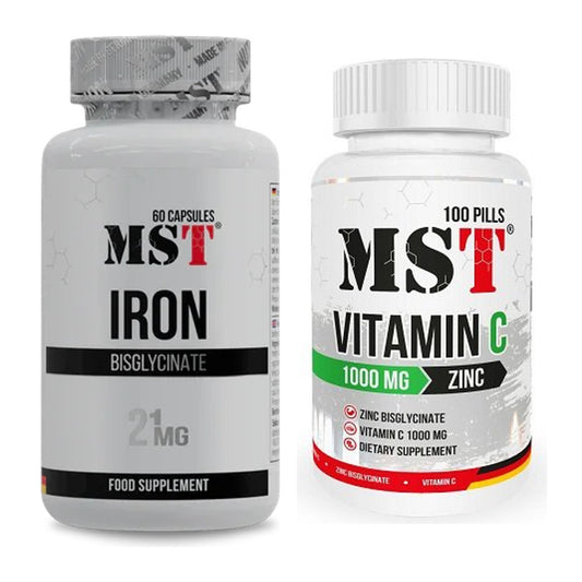 Eisen & Vitamin C: MST Iron Bisglycinate + MST Vitamin C 1000 – alle enthaltenen Artikel