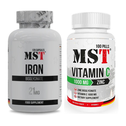 Eisen & Vitamin C: MST Iron Bisglycinate120 + MST Vitamin C 1000 – alle enthaltenen Artikel
