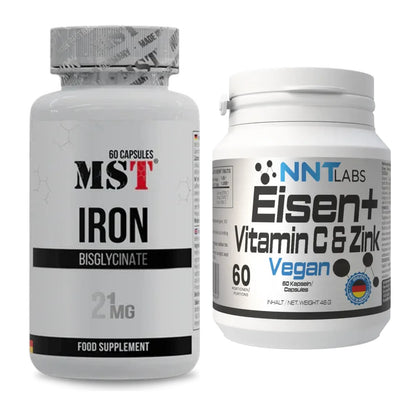 Eisen & Vitamin C: MST Iron Bisglycinate + NNT Eisen + Vitamin C – alle enthaltenen Artikel