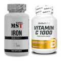 Eisen & Vitamin C: MST Iron Bisglycinate + BioTech Vitamin C 1000 – alle enthaltenen Artikel