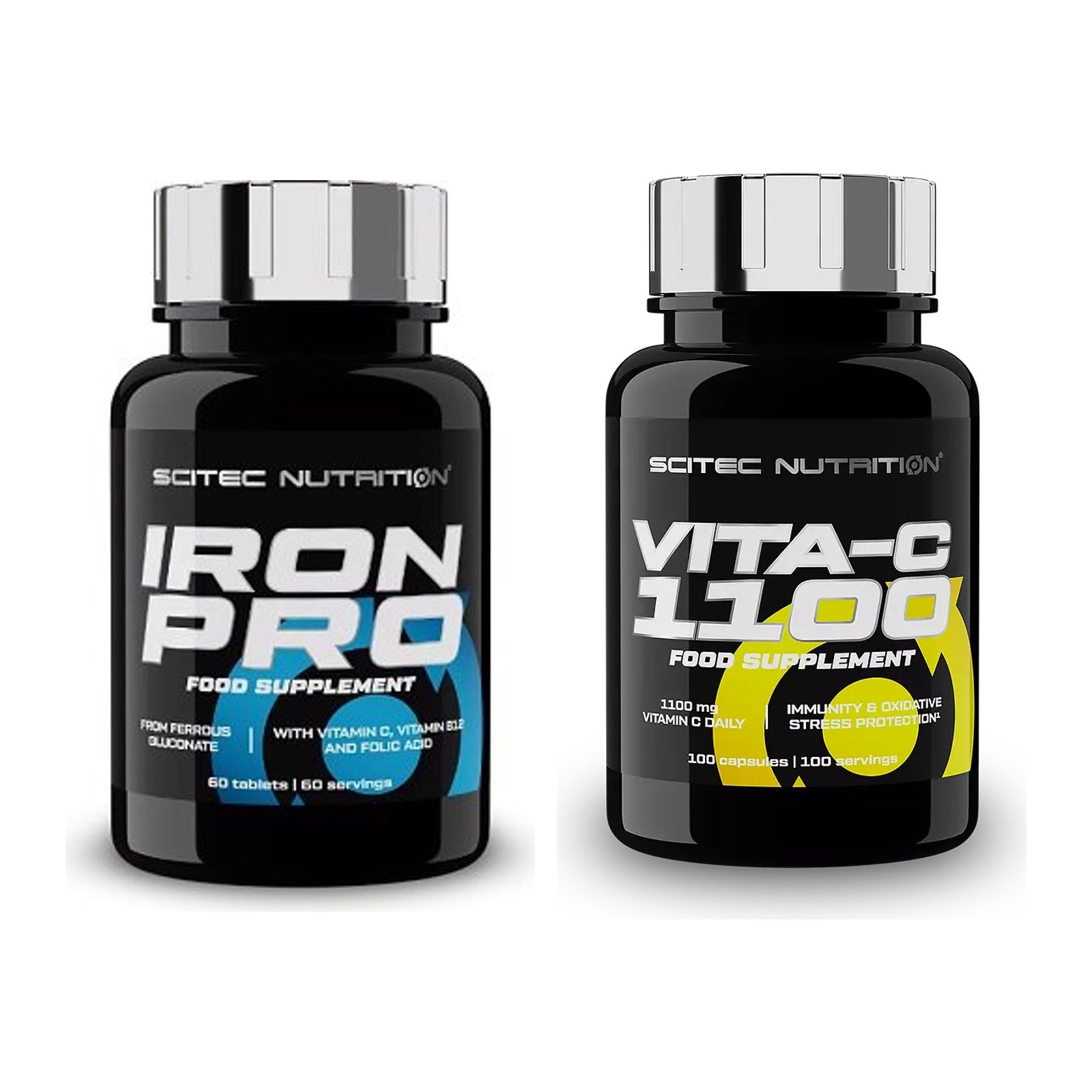 Eisen & Vitamin C: Scitec Iron Pro + Scitec Vitamin C 1100 – alle enthaltenen Artikel
