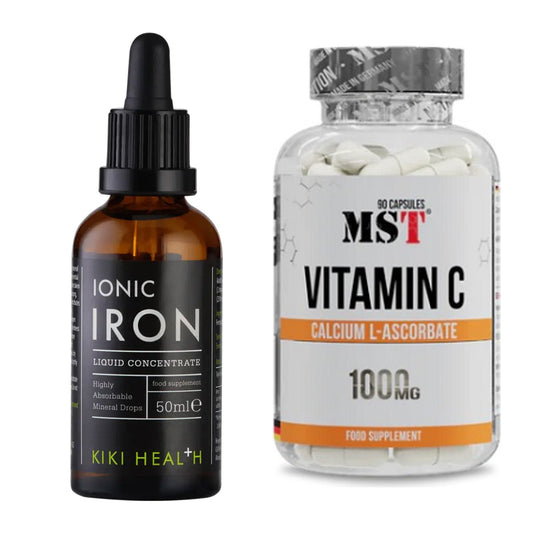 Eisen & Vitamin C: KIKI Health Liquid Iron + MST Vitamin C Calcium – alle enthaltenen Artikel