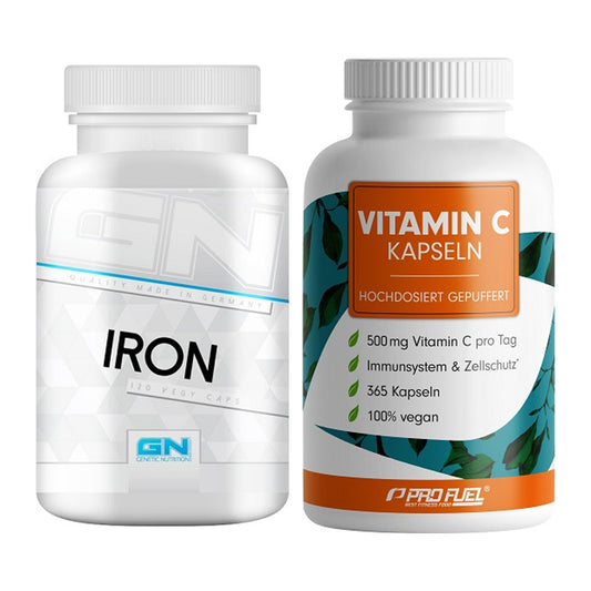Eisen & Vitamin C: GN Iron / Eisen Health + ProFuel Vitamin C – alle enthaltenen Artikel