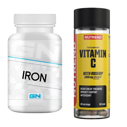 Eisen & Vitamin C: GN Iron / Eisen Health + Nutrend Vitamin C 1000 – alle enthaltenen Artikel
