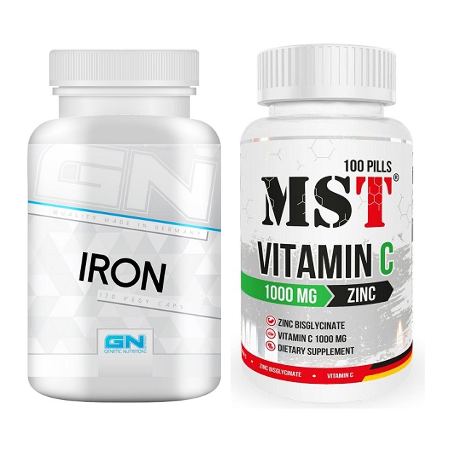Eisen & Vitamin C: GN Iron / Eisen Health + MST Vitamin C 1000 – alle enthaltenen Artikel