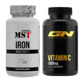 Eisen & Vitamin C: MST Iron Bisglycinate + GN Vitamin C Health Line – alle enthaltenen Artikel