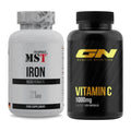 Eisen & Vitamin C: MST Iron Bisglycinate120 + GN Vitamin C Health Line – alle enthaltenen Artikel