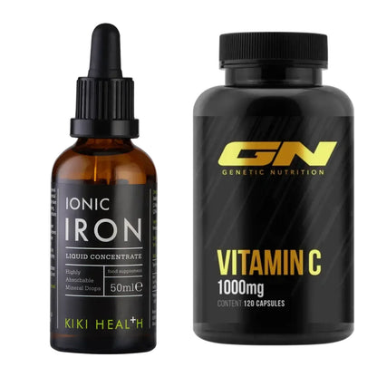 Eisen & Vitamin C: KIKI Health Liquid Iron + GN Vitamin C Health Line – alle enthaltenen Artikel